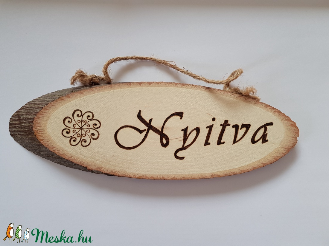 Nyitva - zárva tábla az üzlet ajtajára 1. - otthon & életmód - dekoráció - Meska.hu
