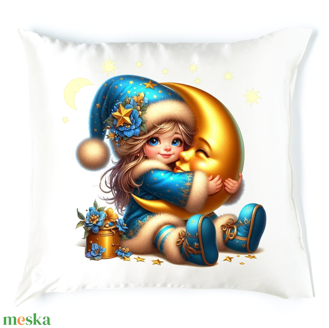 Manókás alvós párna 1 - baba - mama - babaszoba dekoráció - gyerek díszpárna - Meska.hu