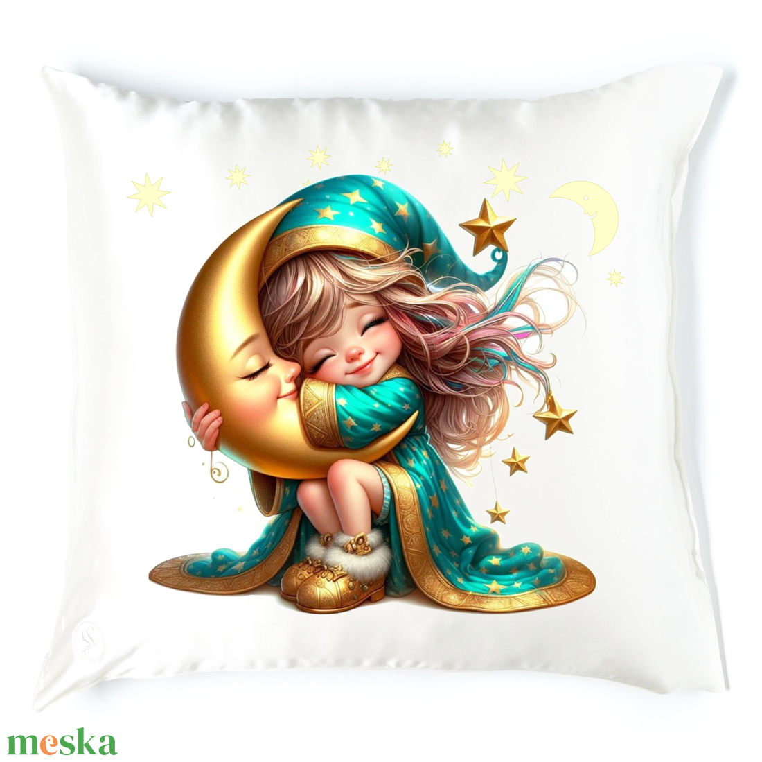 Manókás alvós párna 4 - baba - mama - babaszoba dekoráció - gyerek díszpárna - Meska.hu