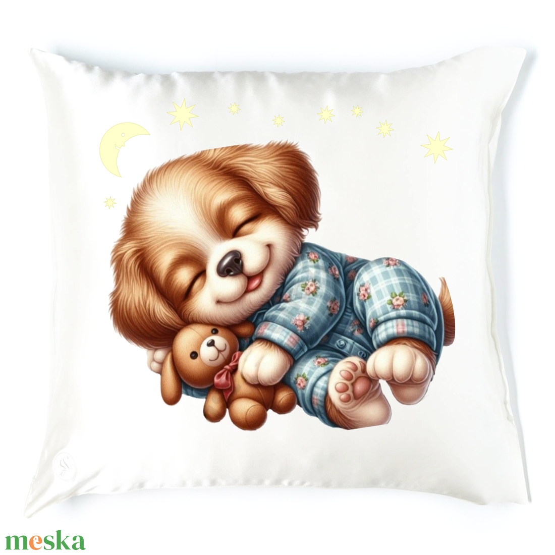 Alvós kutyás cicás párna 3 - baba - mama - babaszoba dekoráció - gyerek díszpárna - Meska.hu