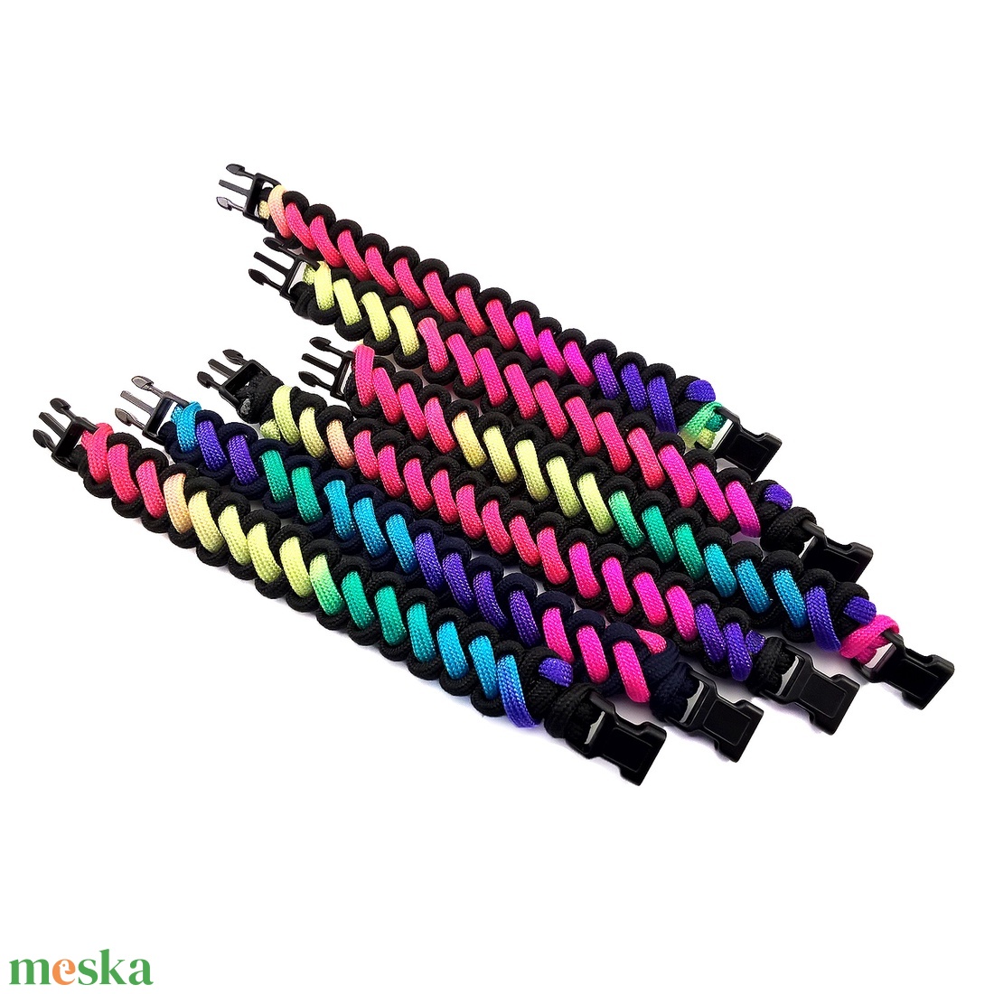 Szivárvány paracord karkötők - ékszer - karkötő - fonott karkötő - Meska.hu Szivárvány paracord karkötők - ékszer - karkötő - fonott karkötő - Meska.hu