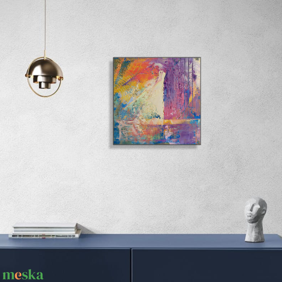 Absztrakt 101. : színes, absztrakt olajfestmény  - művészet - festmény - olajfestmény - Meska.hu