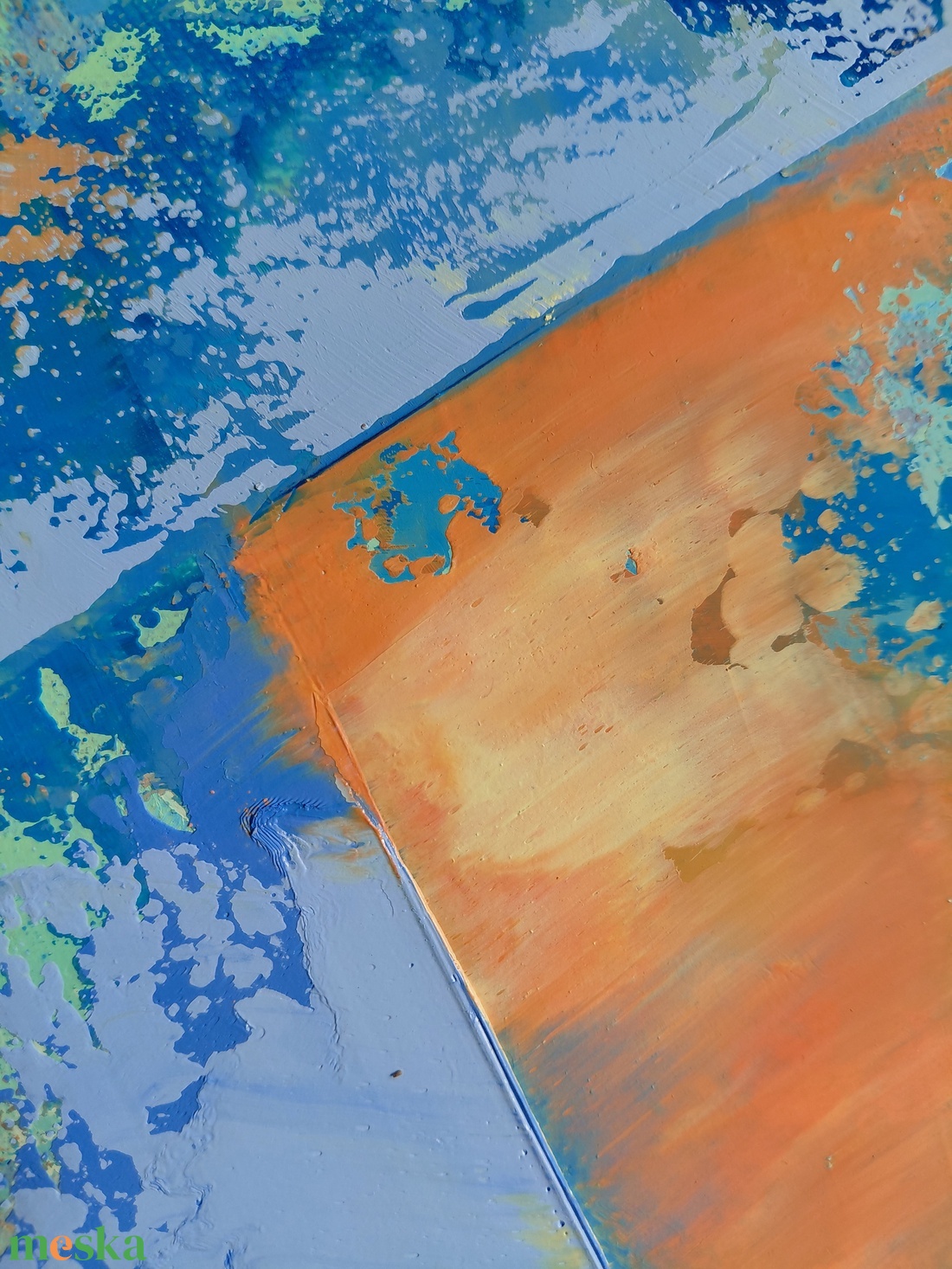 Absztrakt 102. : színes, absztrakt olajfestmény  - művészet - festmény - olajfestmény - Meska.hu