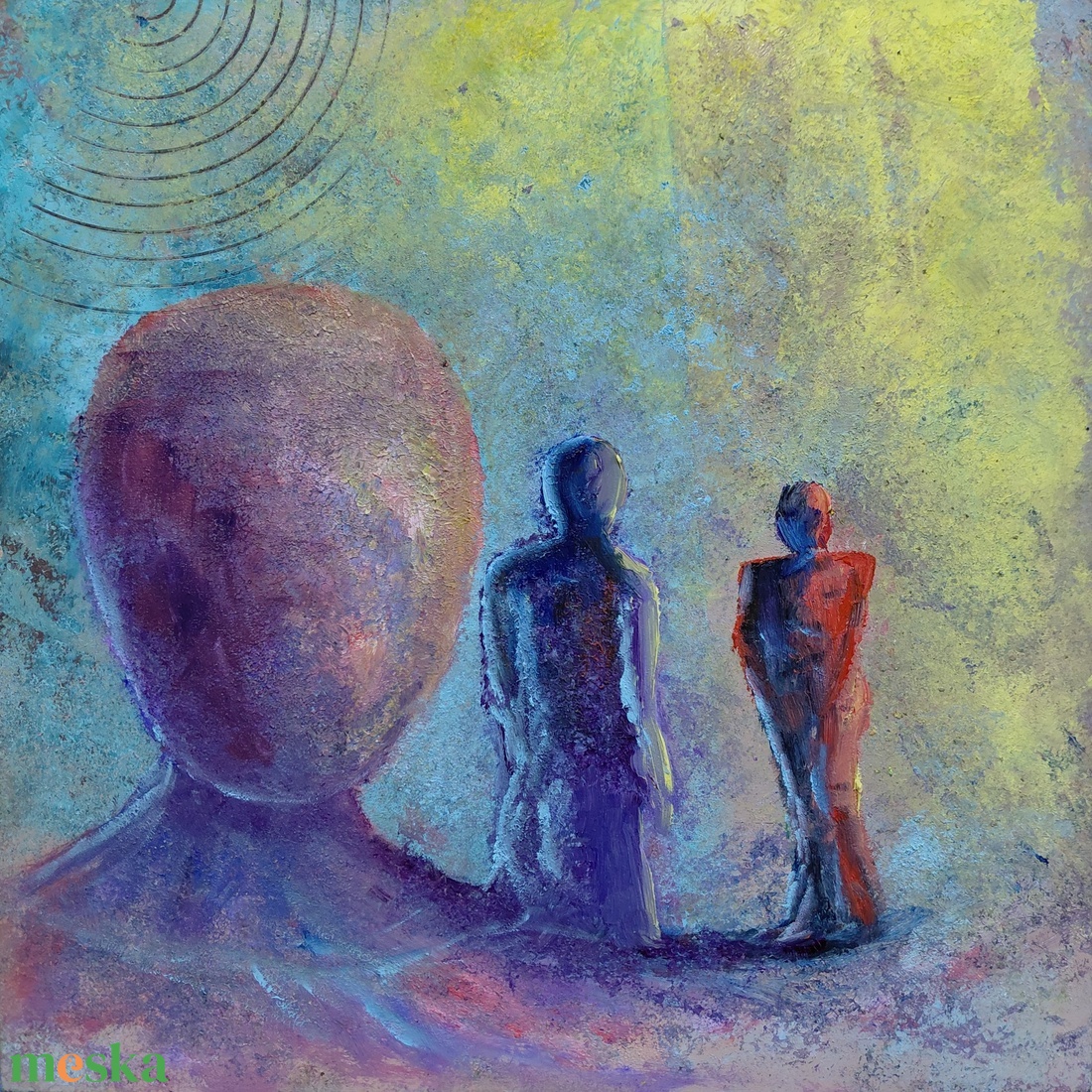 Révület - Eredeti, modern absztrakt olajfestmény - művészet - festmény - olajfestmény - Meska.hu