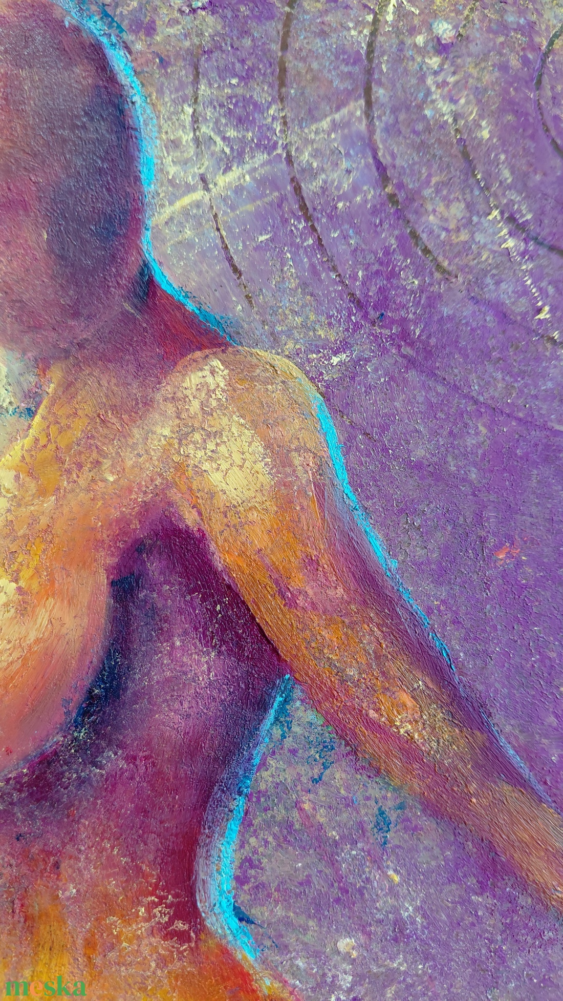 Ébredés - Eredeti, modern absztrakt olajfestmény - művészet - festmény - olajfestmény - Meska.hu