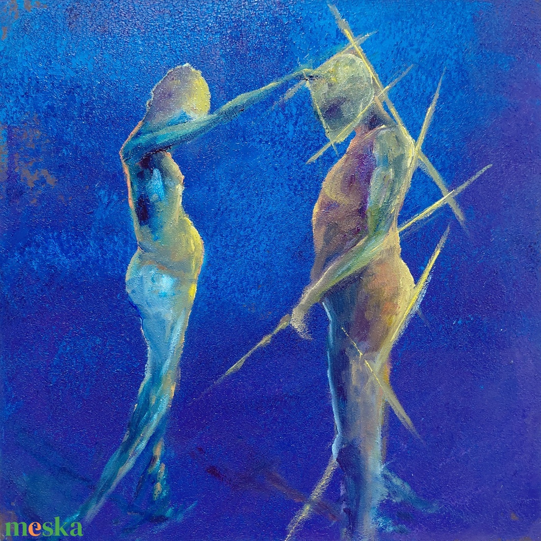 Áldás - Eredeti, modern absztrakt olajfestmény - művészet - festmény - olajfestmény - Meska.hu