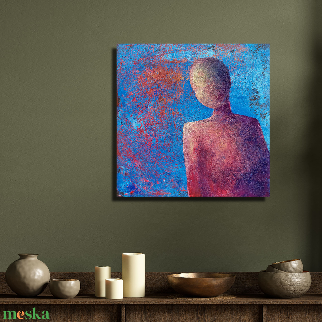 Kimondatlan - Eredeti, modern absztrakt olajfestmény - művészet - festmény - olajfestmény - Meska.hu