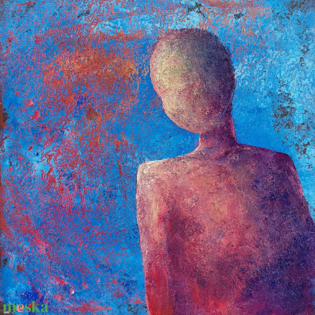 Kimondatlan - Eredeti, modern absztrakt olajfestmény - művészet - festmény - olajfestmény - Meska.hu