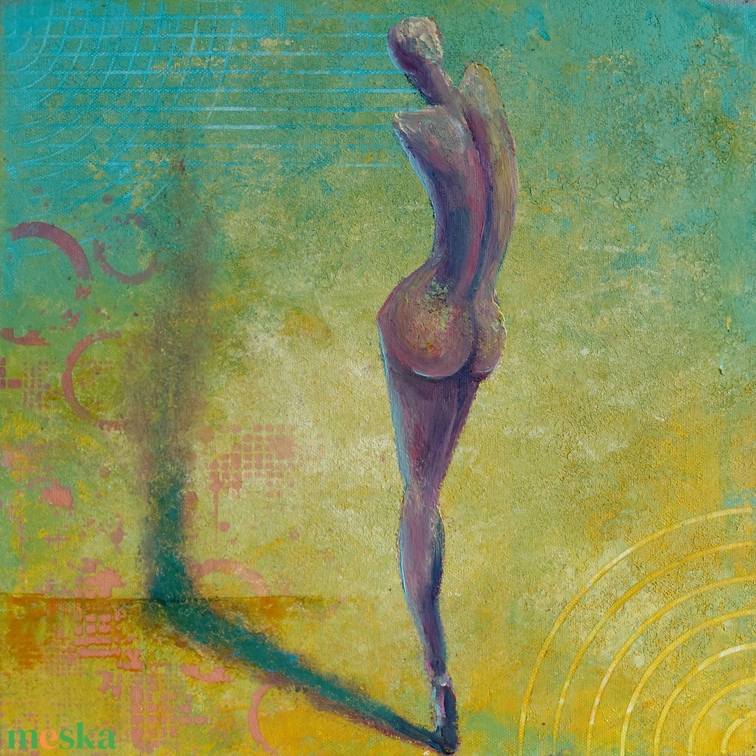 Önelfogadás - Eredeti, modern absztrakt olajfestmény - művészet - festmény - olajfestmény - Meska.hu