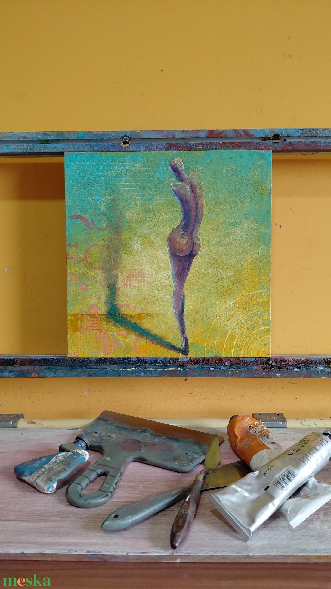 Önelfogadás - Eredeti, modern absztrakt olajfestmény - művészet - festmény - olajfestmény - Meska.hu