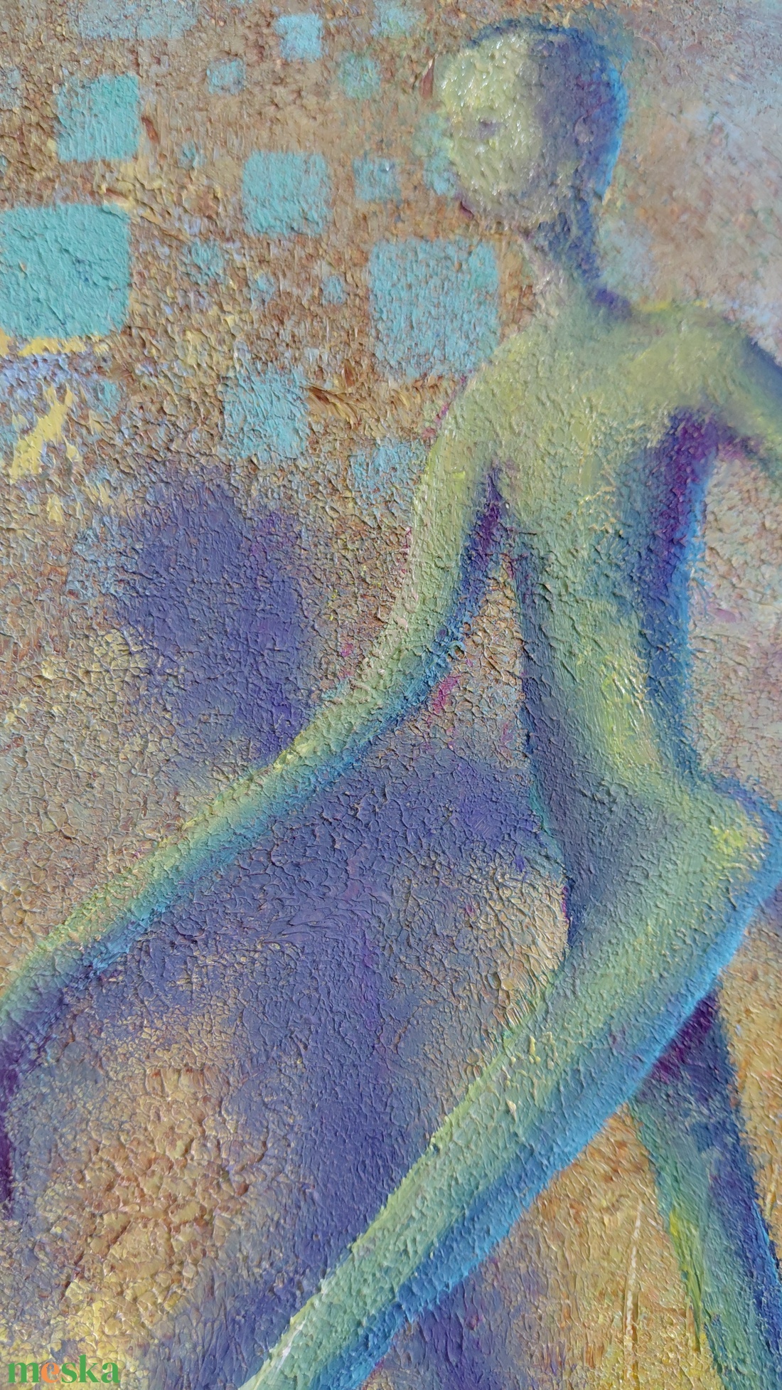 Garabonciás - Eredeti, vastag festékrétegekkel texturált, absztrakt olajfestmény - művészet - festmény - olajfestmény - Meska.hu