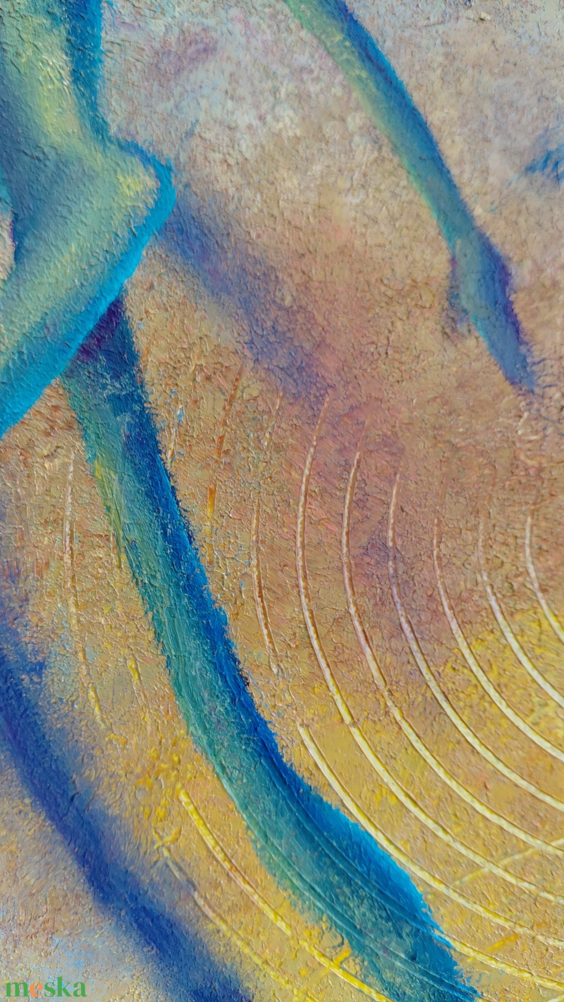 Garabonciás - Eredeti, vastag festékrétegekkel texturált, absztrakt olajfestmény - művészet - festmény - olajfestmény - Meska.hu