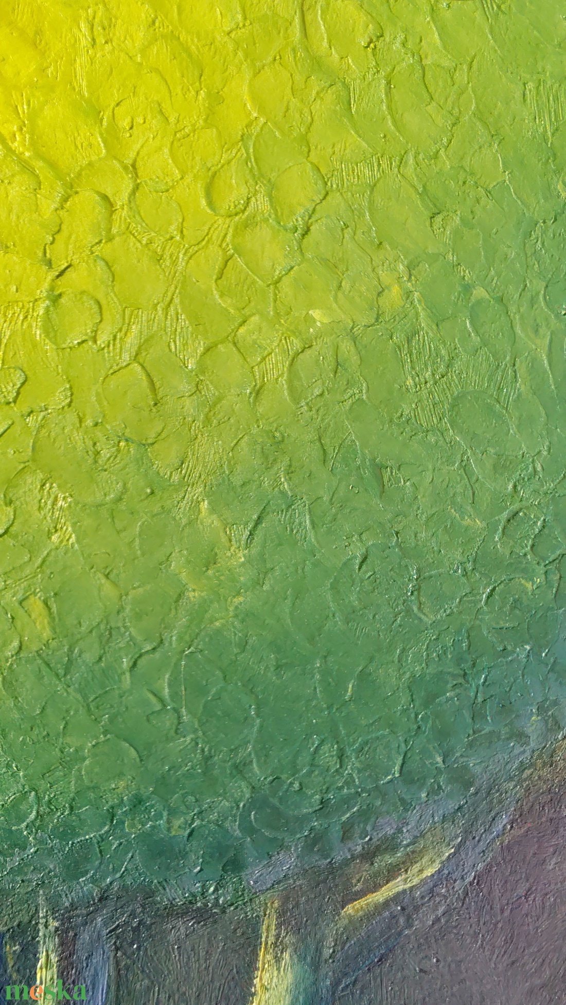 Hazaút - Eredeti, texturált, absztrakt tájkép, olajfestmény  - művészet - festmény - olajfestmény - Meska.hu