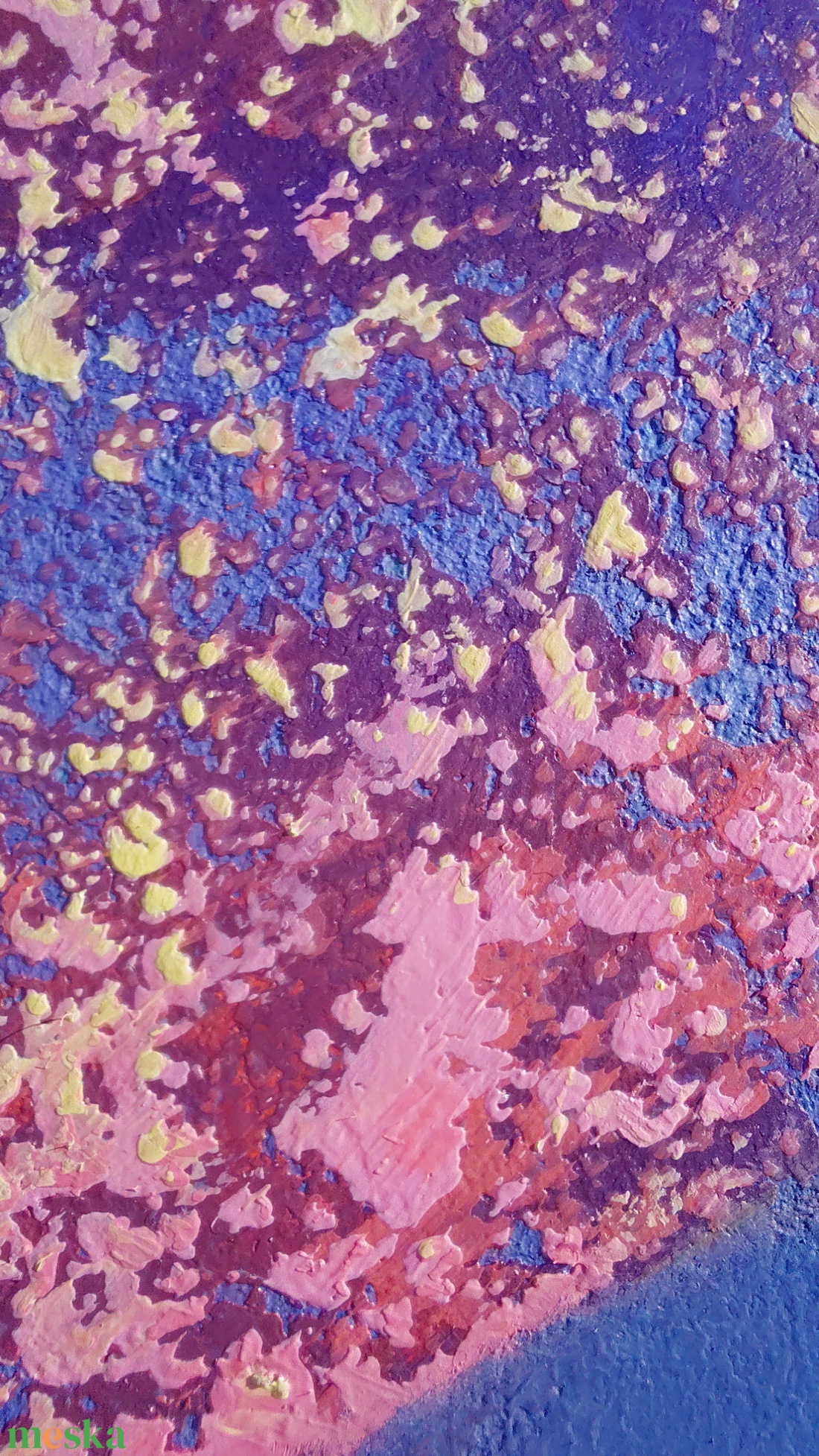 Csendes újrakezdés - Eredeti, texturált, absztrakt tájkép, olajfestmény - művészet - festmény - olajfestmény - Meska.hu