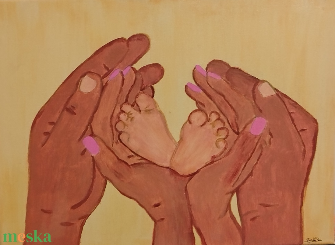 Szeretet pillanata kézzel festett akrilkép 30x40 cm - művészet - festmény - akril - Meska.hu Szeretet pillanata kézzel festett akrilkép 30x40 cm - művészet - festmény - akril - Meska.hu