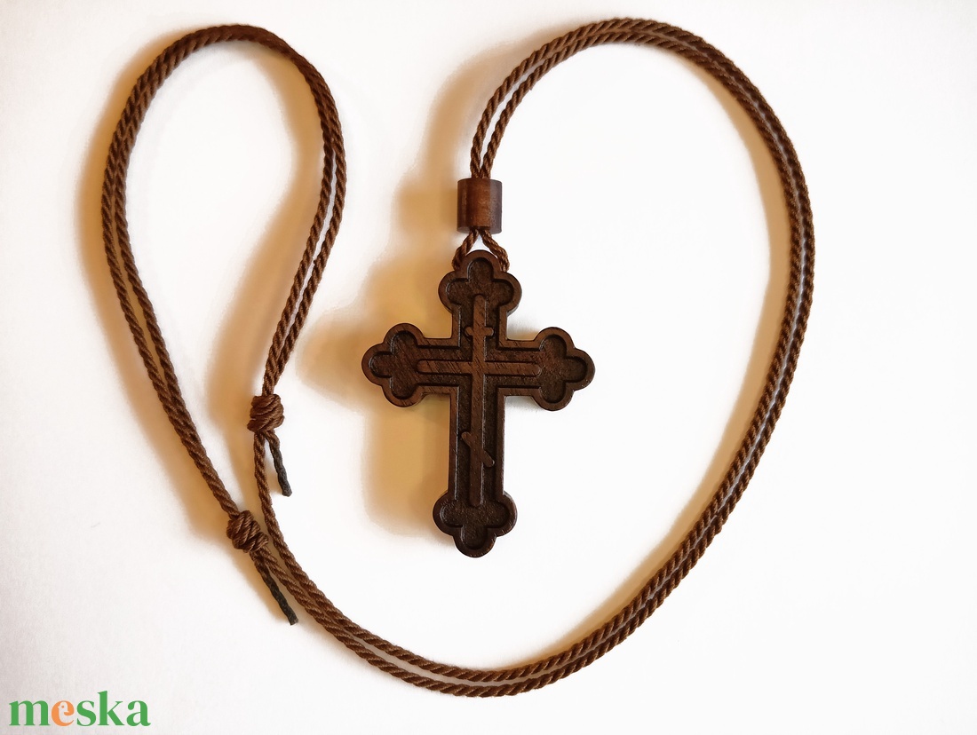 Ortodox kereszt - fa medálos zsinórnyaklánc - otthon & életmód - vallás - kereszt - Meska.hu Ortodox kereszt - fa medálos zsinórnyaklánc - otthon & életmód - vallás - kereszt - Meska.hu