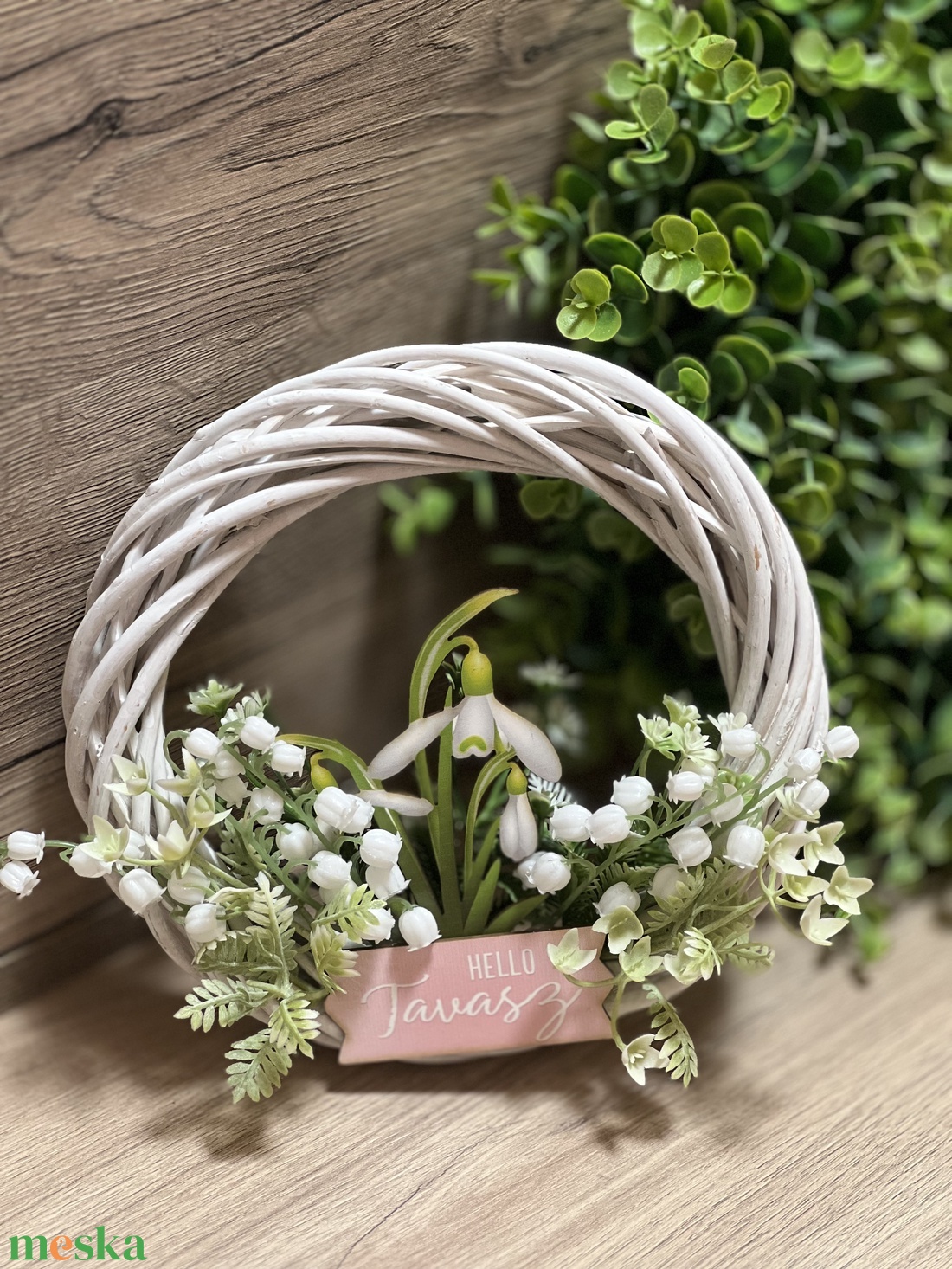 Tavaszi kopogtató 1 - otthon & életmód - dekoráció - ajtó- és ablak dekoráció - ajtódísz & kopogtató - Meska.hu