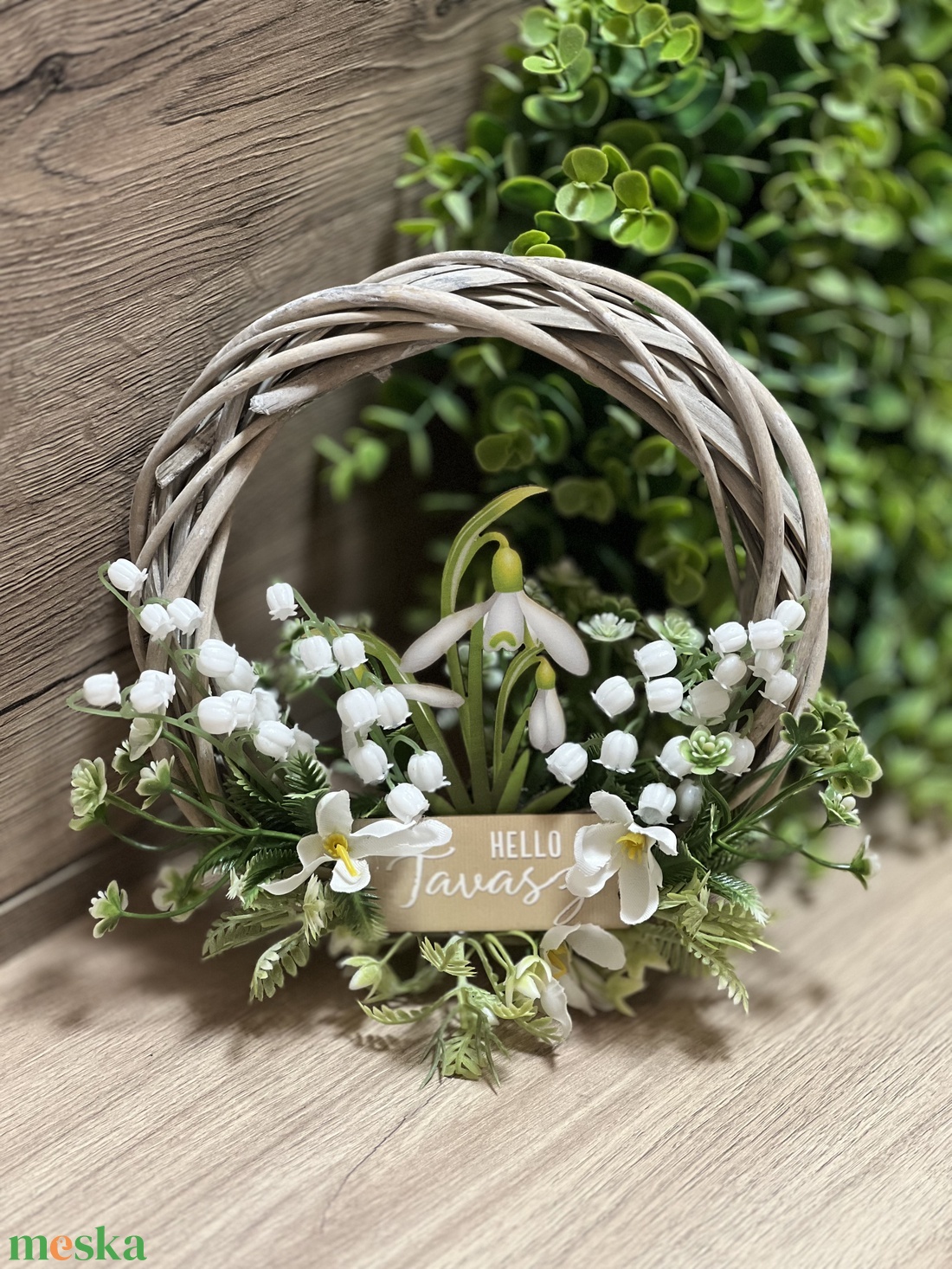 Tavaszi kopogtató 3 - otthon & életmód - dekoráció - ajtó- és ablak dekoráció - ajtódísz & kopogtató - Meska.hu