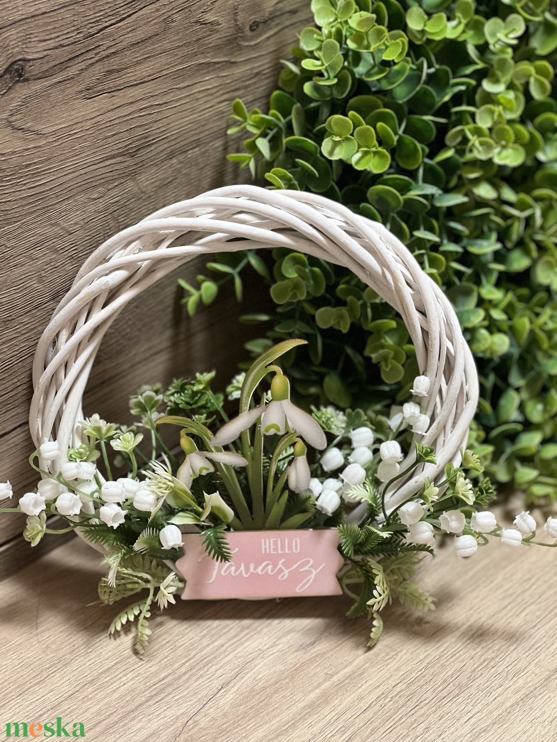 Tavaszi kopogtató 4 - otthon & életmód - dekoráció - ajtó- és ablak dekoráció - ajtódísz & kopogtató - Meska.hu