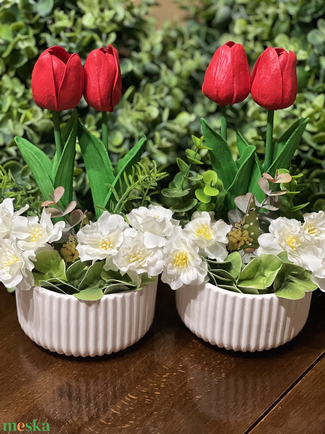 Tulipános dísz 1 - otthon & életmód - dekoráció - asztal és polc dekoráció - asztaldísz - Meska.hu