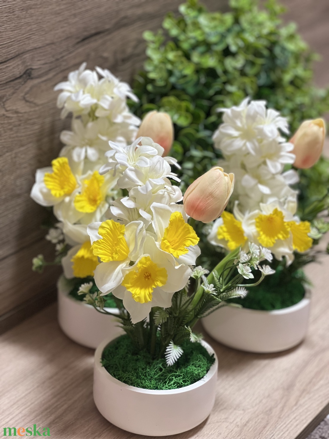 Nárciszos dísz - otthon & életmód - dekoráció - asztal és polc dekoráció - asztaldísz - Meska.hu