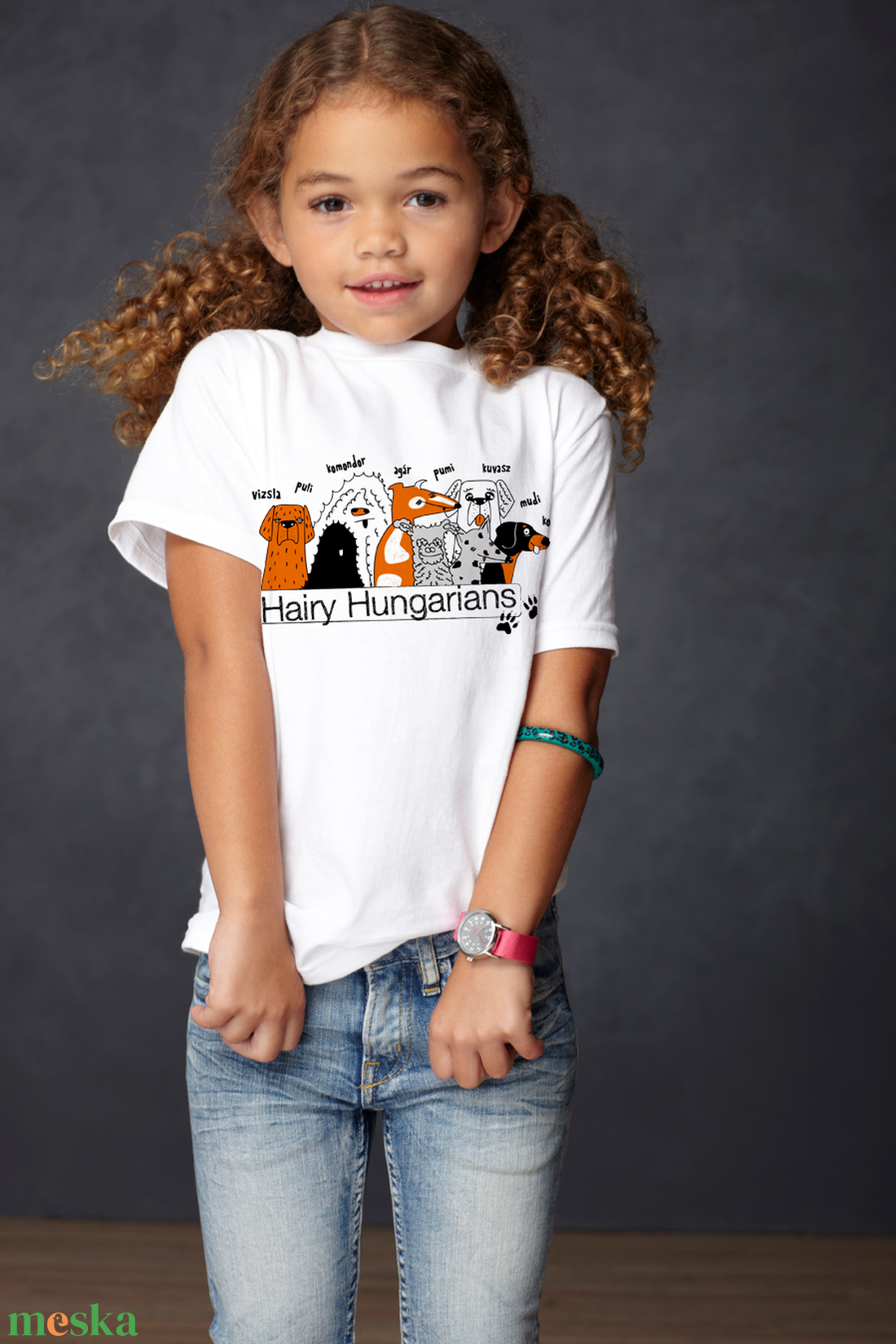 Kutyás póló gyerekeknek - hairy hungarians - uniszex - ruha & divat - babaruha & gyerekruha - póló - Meska.hu