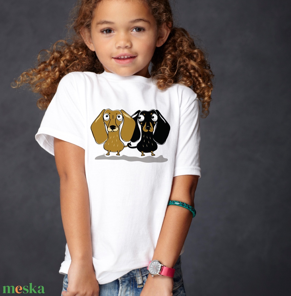 Tacskó - kutyás gyerek póló - uniszex - ruha & divat - babaruha & gyerekruha - póló - Meska.hu