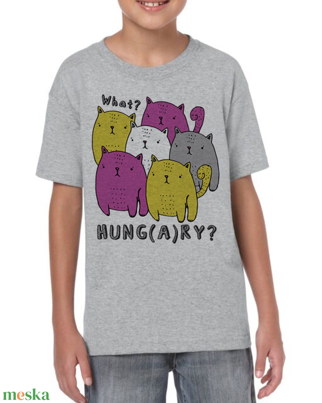 AKCIOÉhes macskák - cicás gyerek póló - uniszex  - ruha & divat - babaruha & gyerekruha - póló - Meska.hu