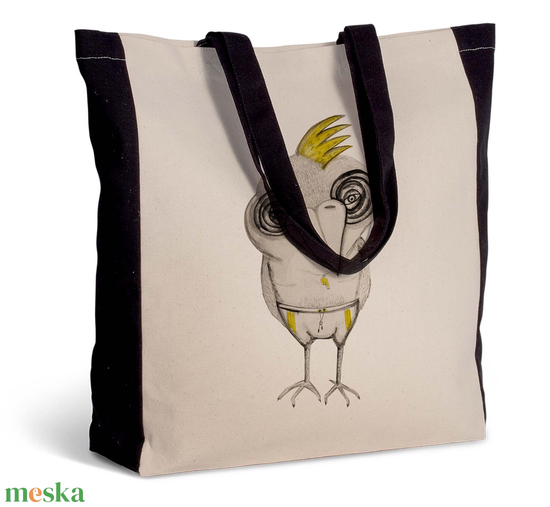 Sportosan! - madaras vászontáska, strandtáska - táska & tok - kézitáska & válltáska - nagy pakolós táska - Meska.hu