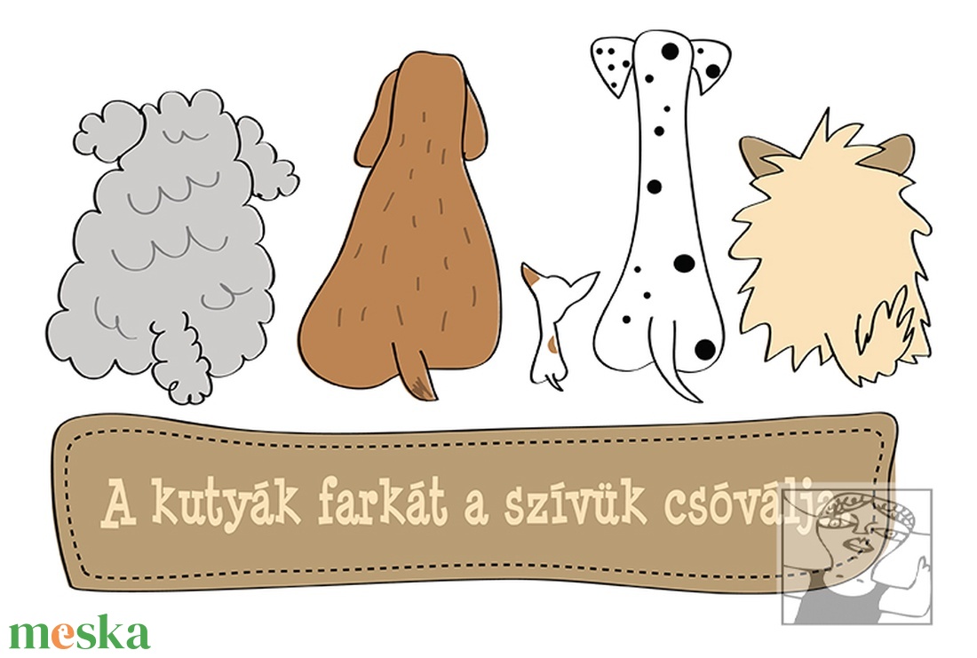 Kutyás póló pozitív üzenettel - férfi/uniszex póló - ruha & divat - férfi ruha - póló - Meska.hu