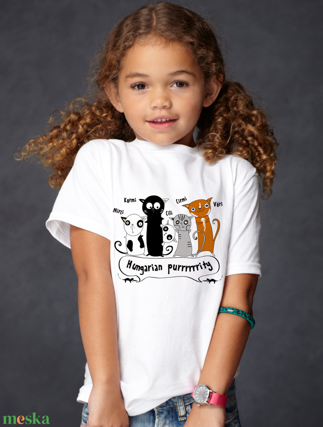 Cicás póló gyerekeknek - Hungarian purrity - uniszex - ruha & divat - babaruha & gyerekruha - póló - Meska.hu