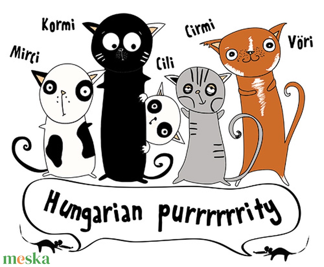 Cicás póló gyerekeknek - Hungarian purrity - uniszex - ruha & divat - babaruha & gyerekruha - póló - Meska.hu