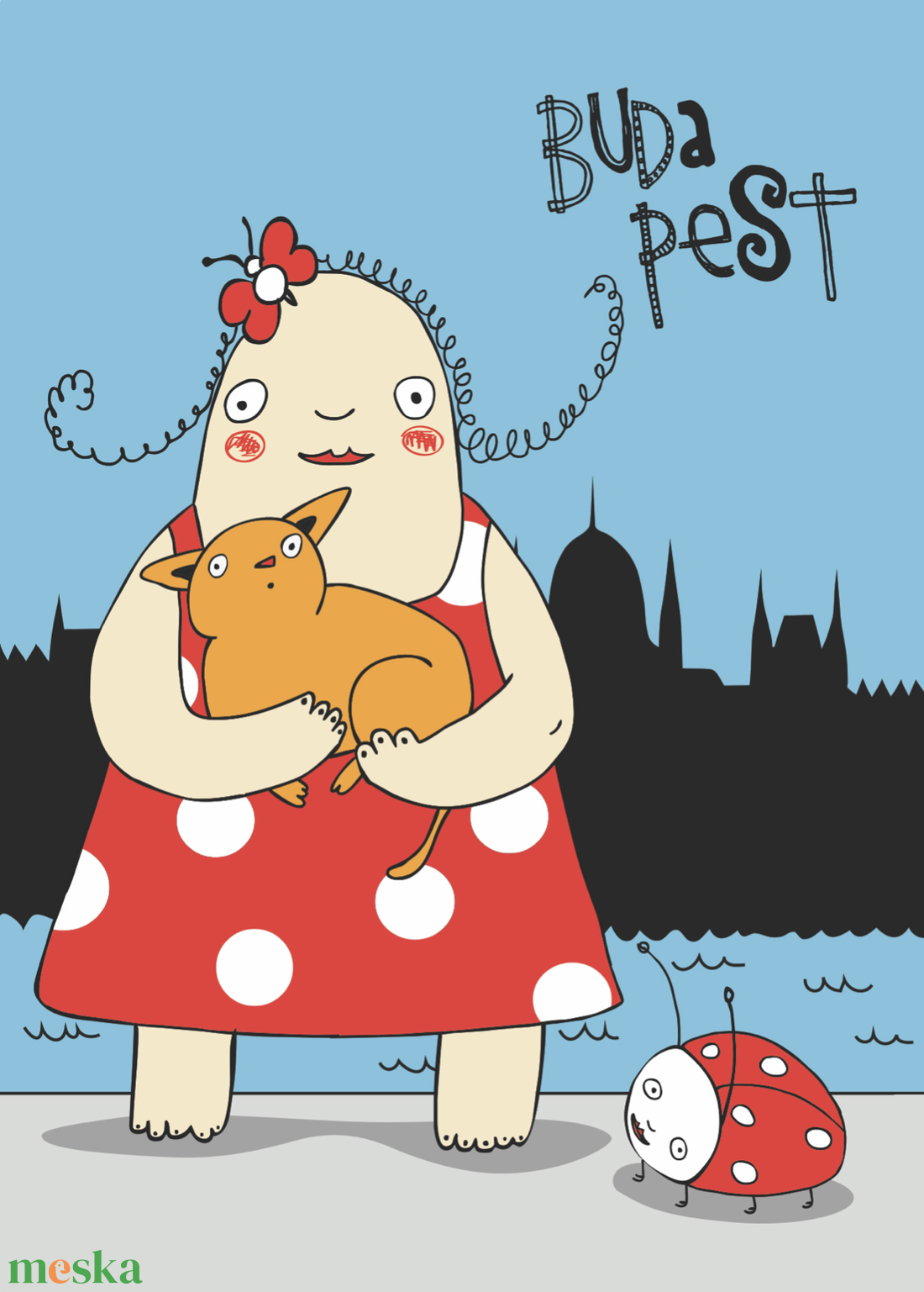 Magyar-tematikaju kepeslapok  - művészet - grafika & illusztráció - egyéb rajzok - Meska.hu