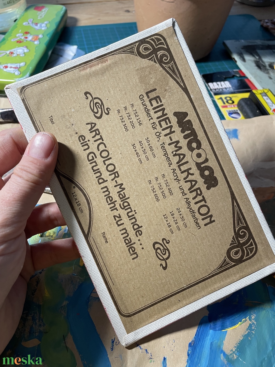 Bagoly - kis akril festmeny - művészet - festmény - akril - Meska.hu