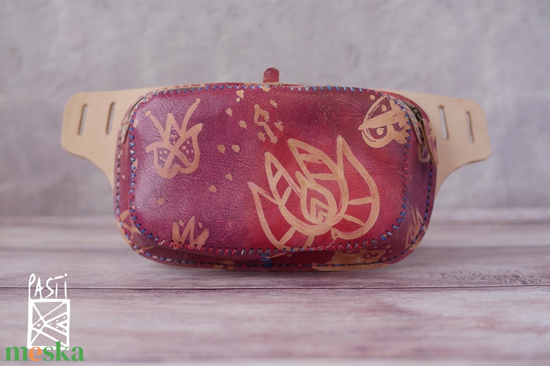 AKCIÓ!!! Tulipános övtáska - táska & tok - övtáska - Meska.hu