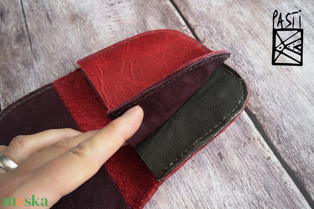 AKCIÓ!!! Kis piros pénztráca - táska & tok - pénztárca & más tok - pénztárca - női pénztárca - Meska.hu