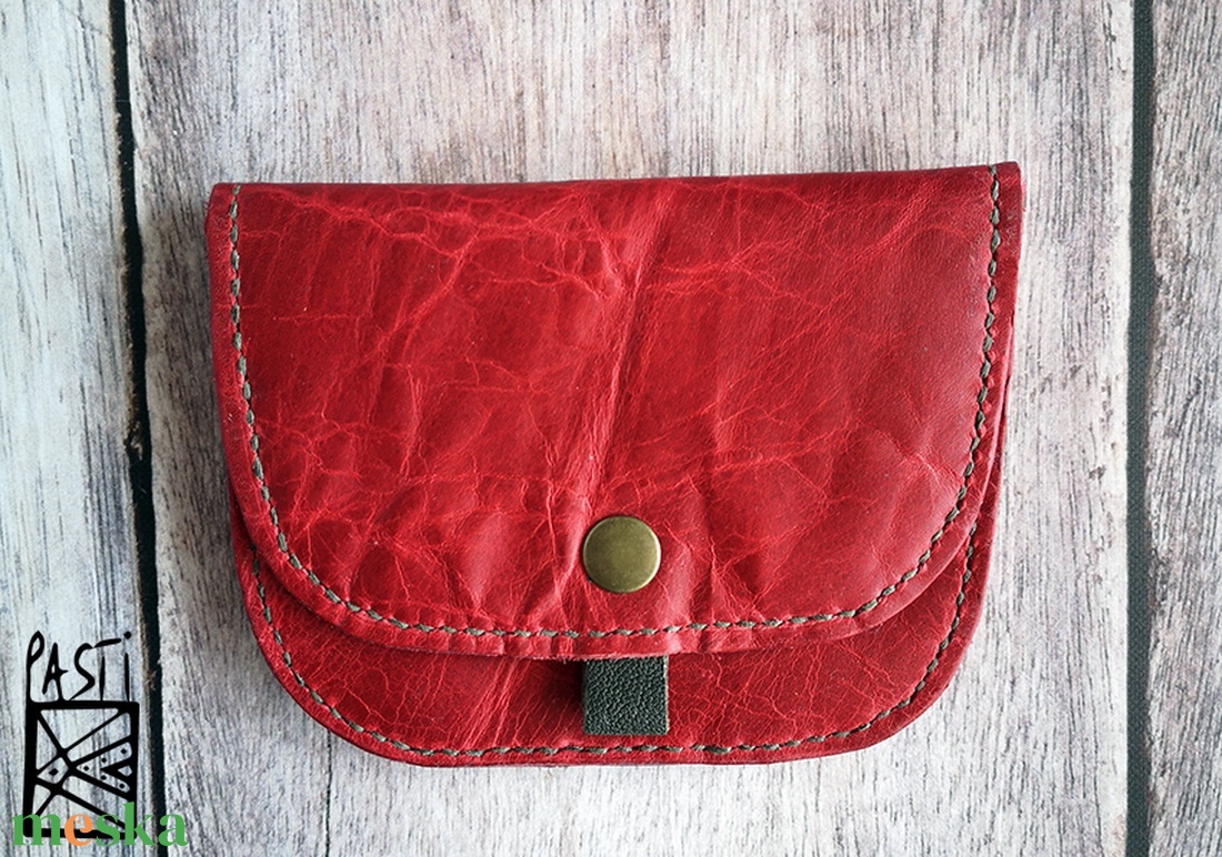 AKCIÓ!!! Kis piros pénztráca - táska & tok - pénztárca & más tok - pénztárca - női pénztárca - Meska.hu