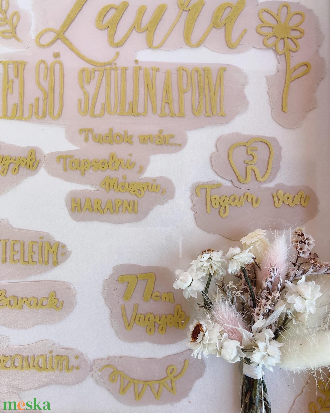 Egyedi kalligráfiával írt fotók, babaposzterek (ajándékok bármilyen alkalomra) - otthon & életmód - dekoráció - fali és függő dekoráció - álomfogó - Meska.hu