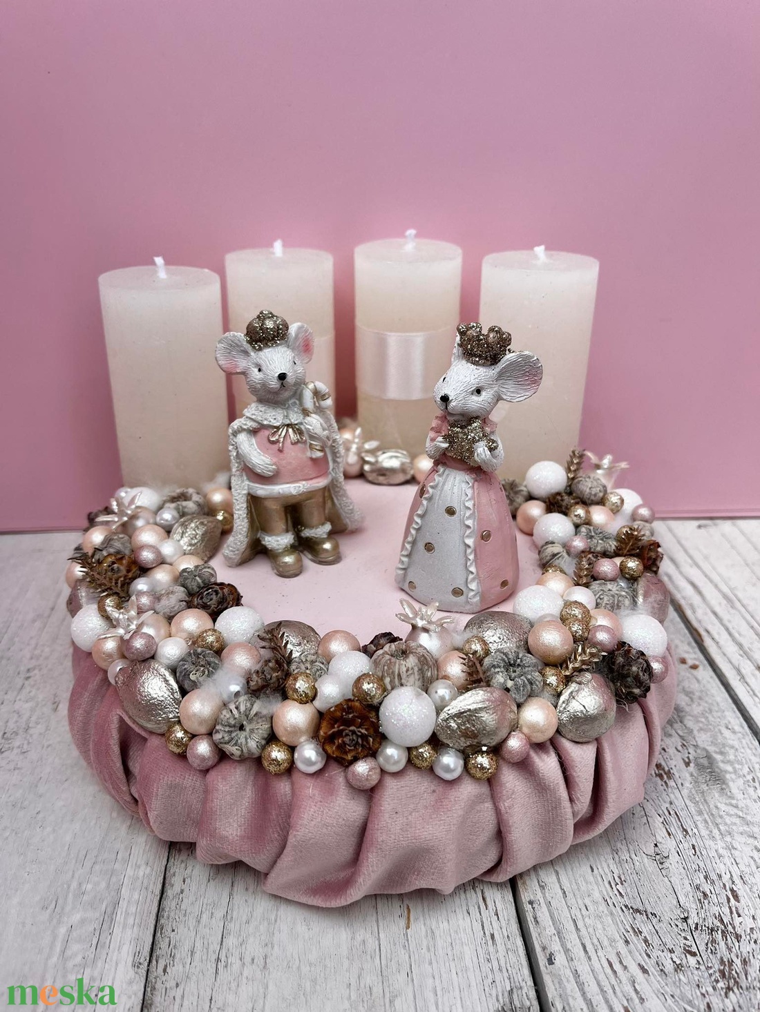 Adventi Koszorú (egérkés) - karácsony - adventi díszek - adventi koszorú - Meska.hu Adventi Koszorú (egérkés) - karácsony - adventi díszek - adventi koszorú - Meska.hu