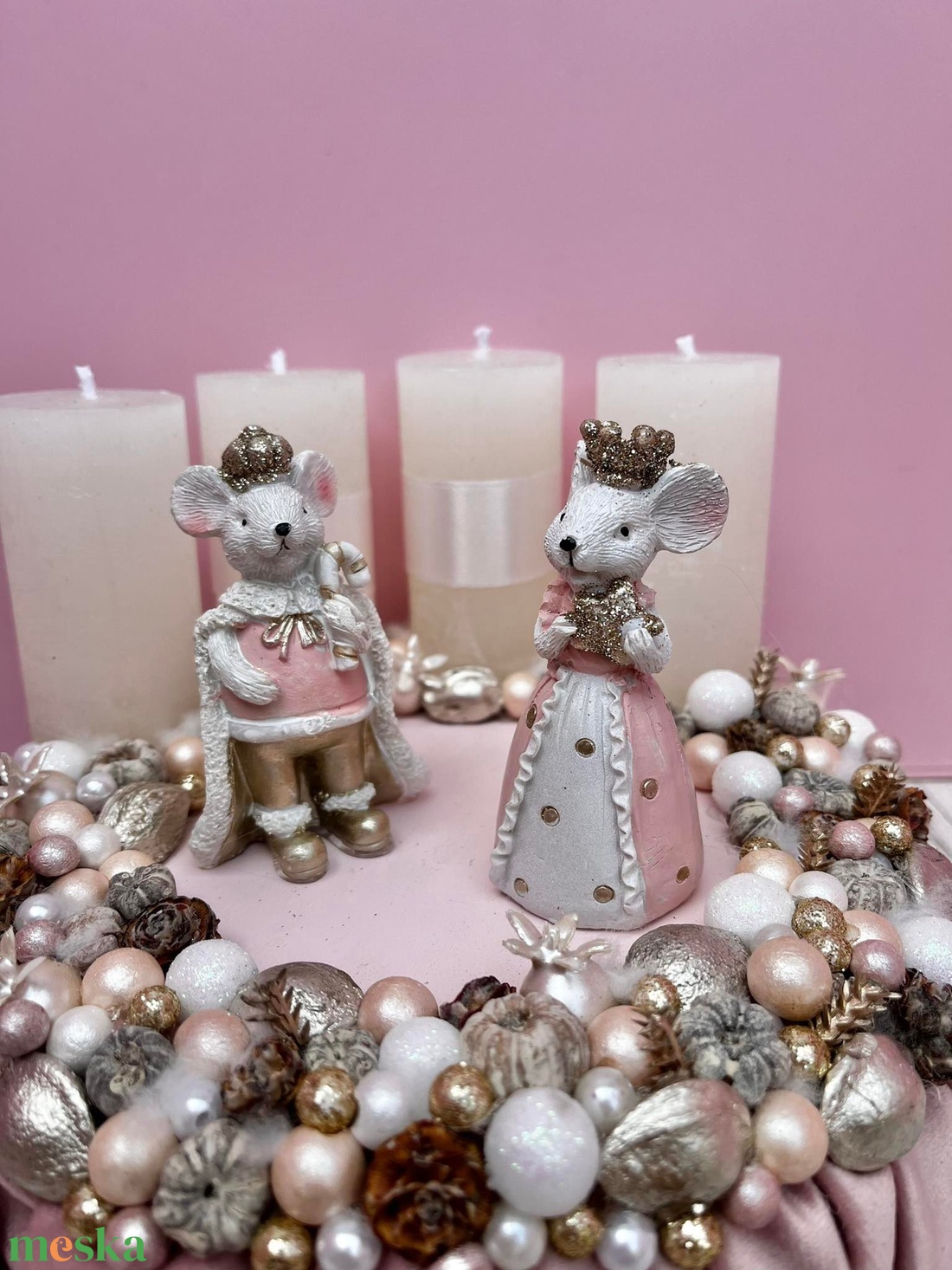 Adventi Koszorú (egérkés) - karácsony - adventi díszek - adventi koszorú - Meska.hu Adventi Koszorú (egérkés) - karácsony - adventi díszek - adventi koszorú - Meska.hu