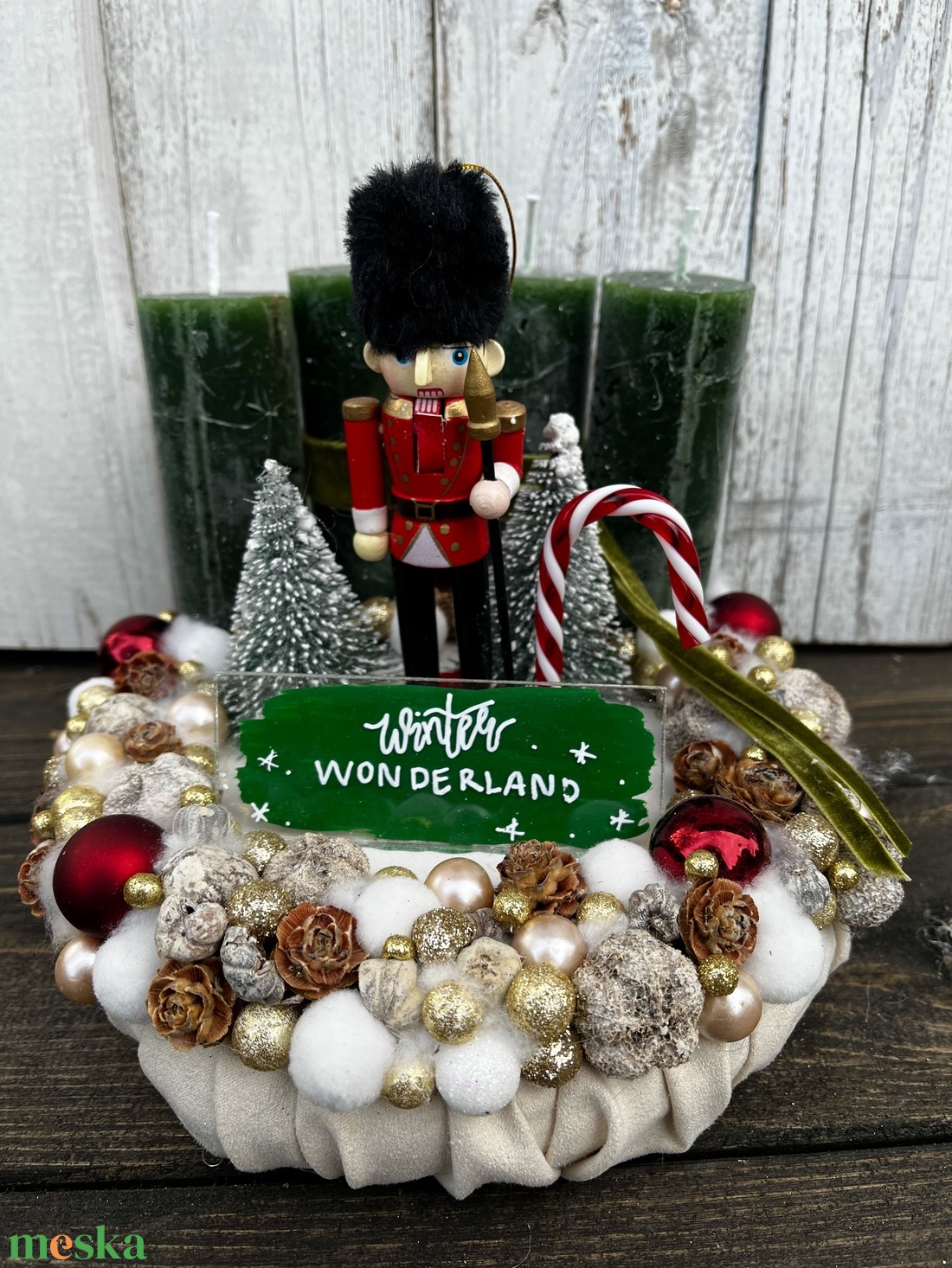 Adventi koszorú (diótörős) - karácsony - adventi díszek - adventi koszorú - Meska.hu Adventi koszorú (diótörős) - karácsony - adventi díszek - adventi koszorú - Meska.hu
