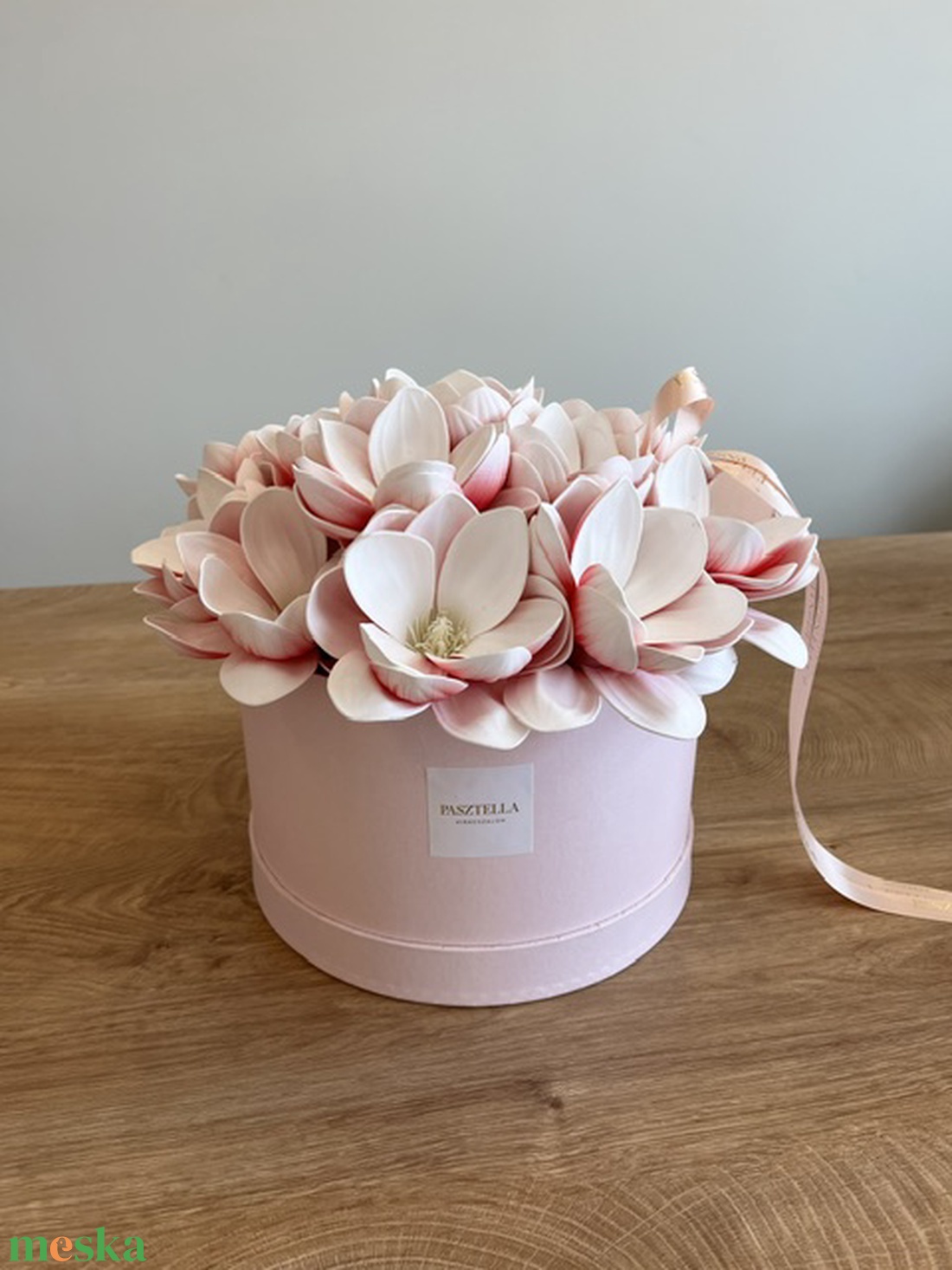 Magnólia virágdoboz ( Nagy) - otthon & életmód - virágdekoráció - virágdíszek - asztali virágdísz - Meska.hu