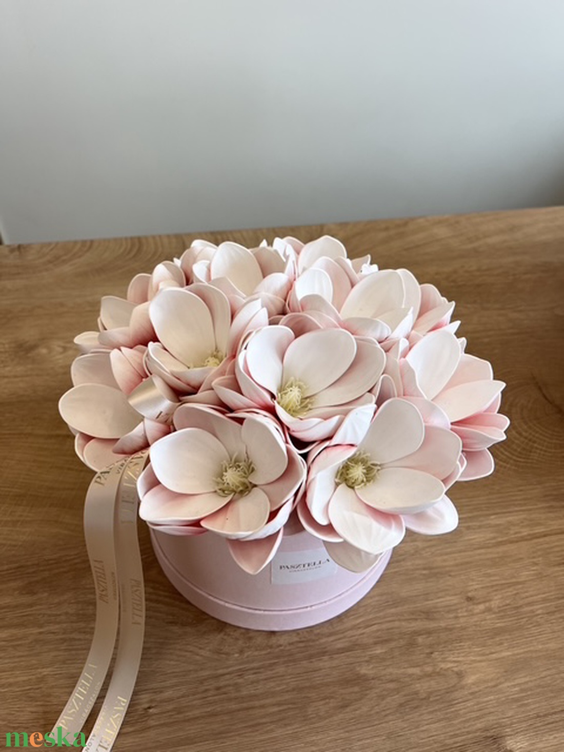 Magnólia virágdoboz ( Nagy) - otthon & életmód - virágdekoráció - virágdíszek - asztali virágdísz - Meska.hu