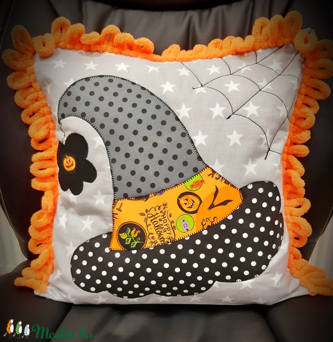 Halloween-i párna kreatív alkotócsomag - diy (csináld magad) - egységcsomag - Meska.hu