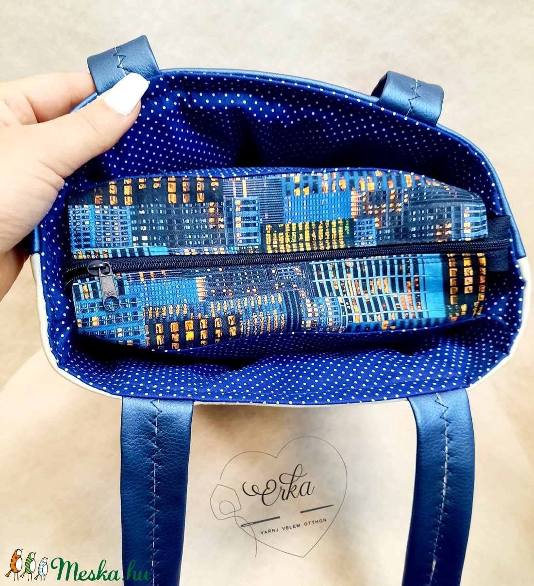 Városos táska, kreatív alkotócsomag - diy (csináld magad) - egységcsomag - Meska.hu