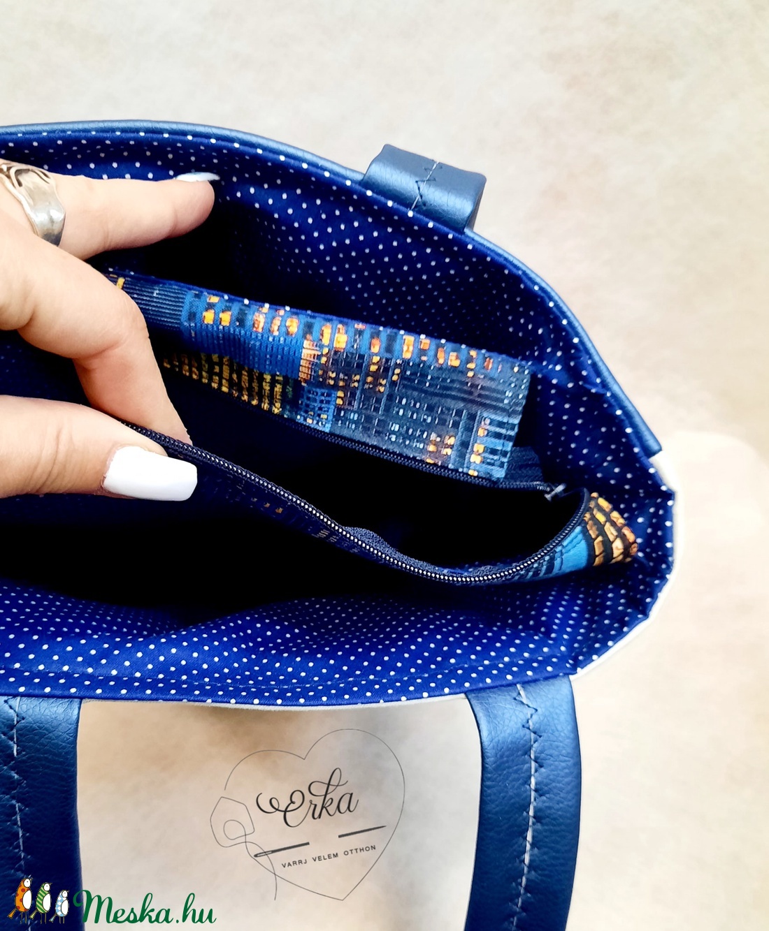 Városos táska, kreatív alkotócsomag - diy (csináld magad) - egységcsomag - Meska.hu