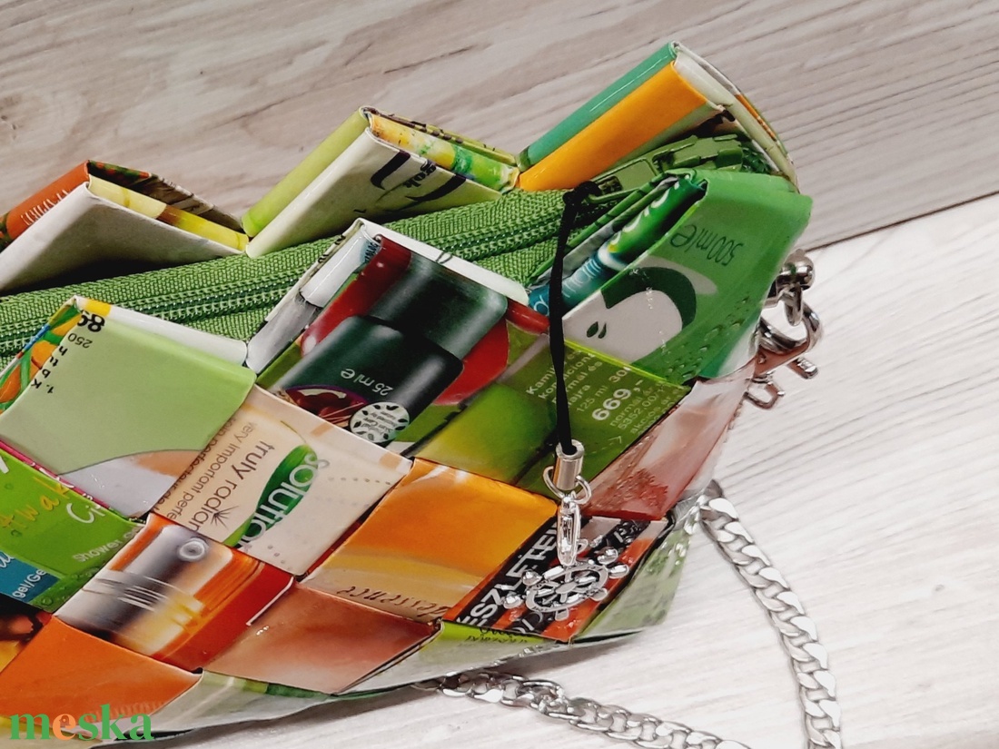 Színes katalógus zero waste táska / mini bag - táska & tok - kézitáska & válltáska - kézitáska - Meska.hu