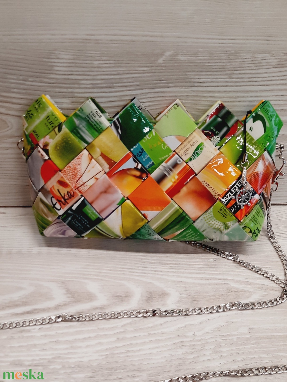 Színes katalógus zero waste táska / mini bag - táska & tok - kézitáska & válltáska - kézitáska - Meska.hu