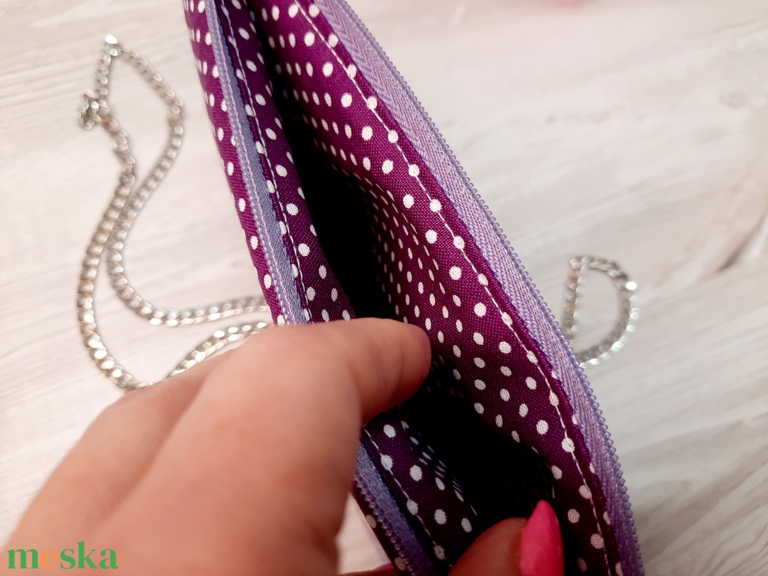 Upcycling táska csokipapírból purple - táska & tok - neszesszer - Meska.hu