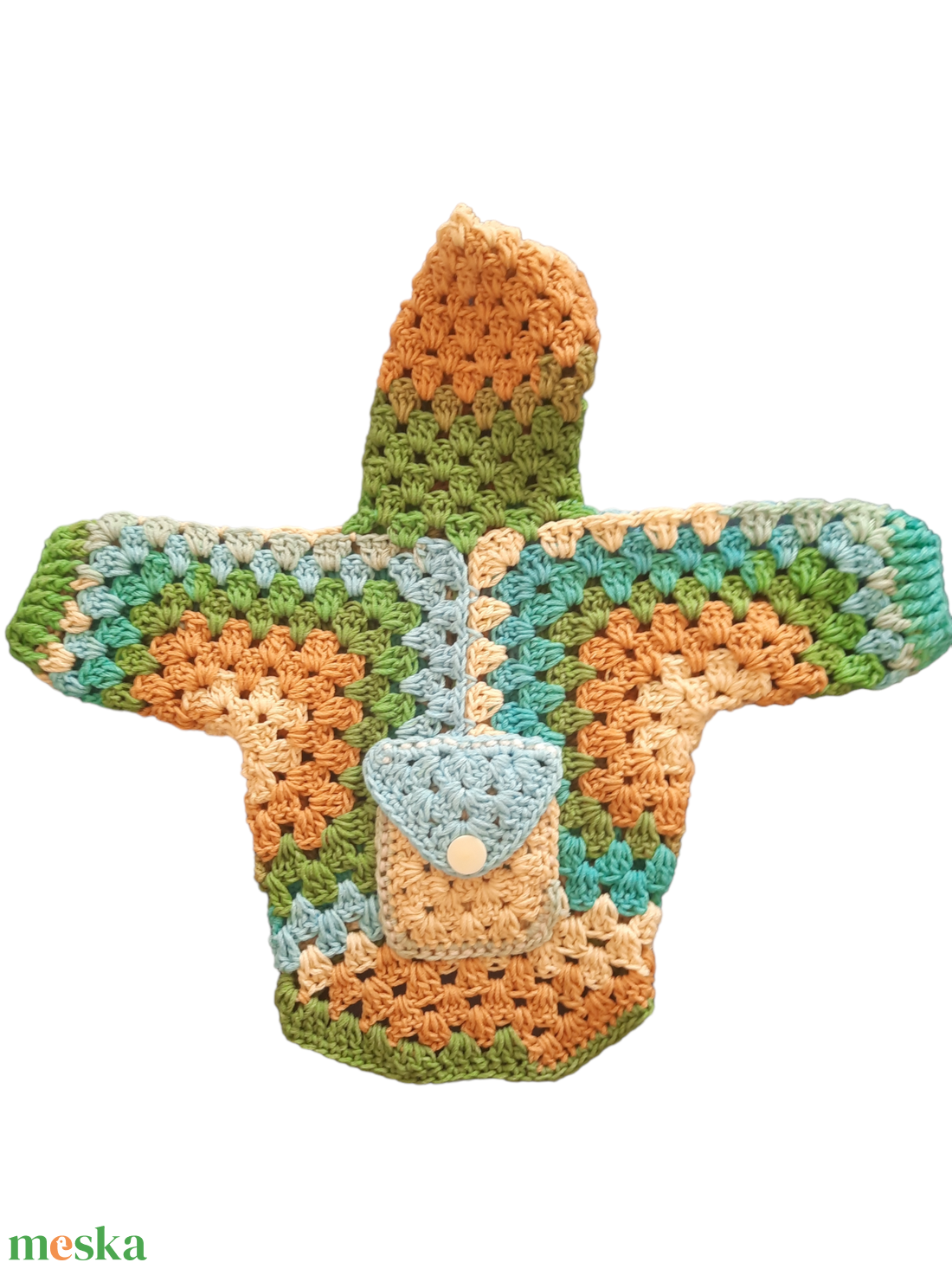 Horgolt kutyaruha őszi színek - otthon & életmód - kisállatoknak - kutyáknak - kutya ruházat - Meska.hu